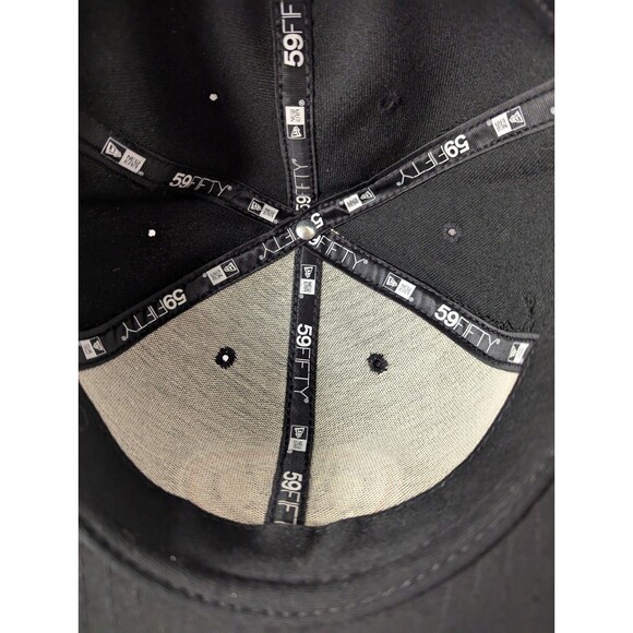 New Era NHL Anaheim Ducks Black Fitted Hat Cap Size 8 59Fifty New No Tags Gift - Picture 6 of 10